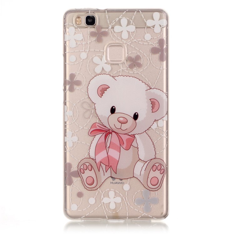 IMD Back Cover Clear TPU Cover for Huawei P9 Lite / G9 Lite - Adorable Bear-1