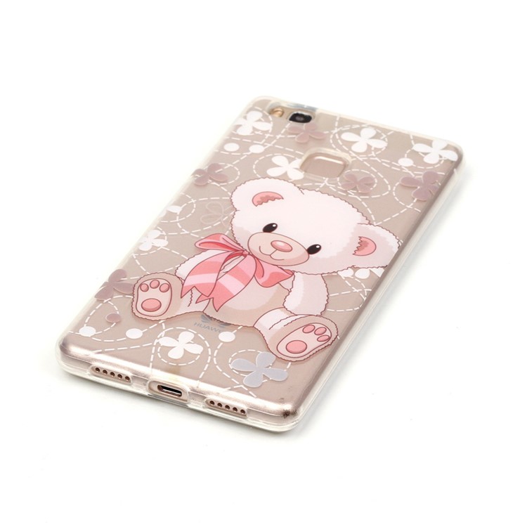 IMD Back Cover Clear TPU Cover for Huawei P9 Lite / G9 Lite - Adorable Bear-3