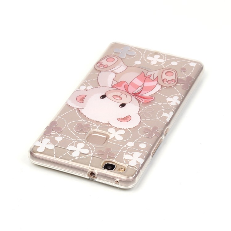 IMD Back Cover Clear TPU Cover for Huawei P9 Lite / G9 Lite - Adorable Bear-4