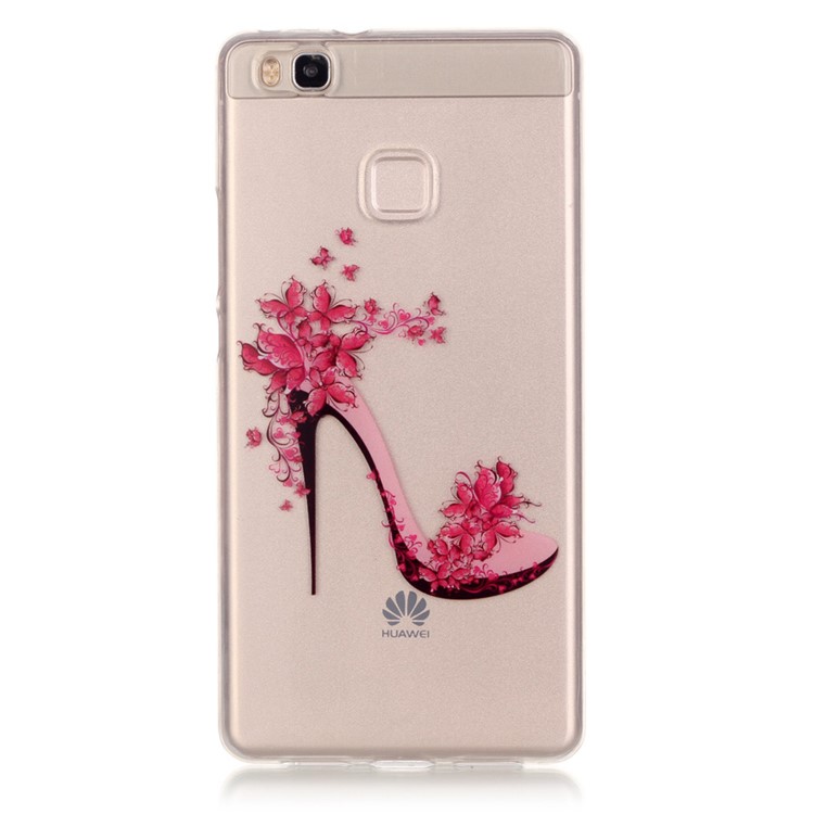 IMD Clear TPU Skin Cover for Huawei P9 Lite / G9 Lite - High-heeled Shoes-1