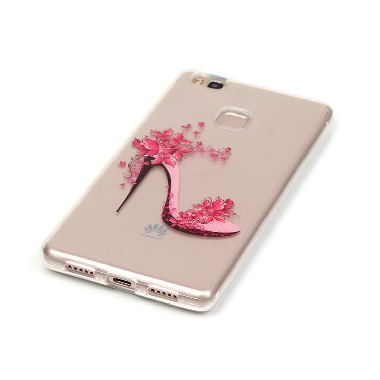 IMD Clear TPU Skin Cover for Huawei P9 Lite / G9 Lite - High-heeled Shoes-3