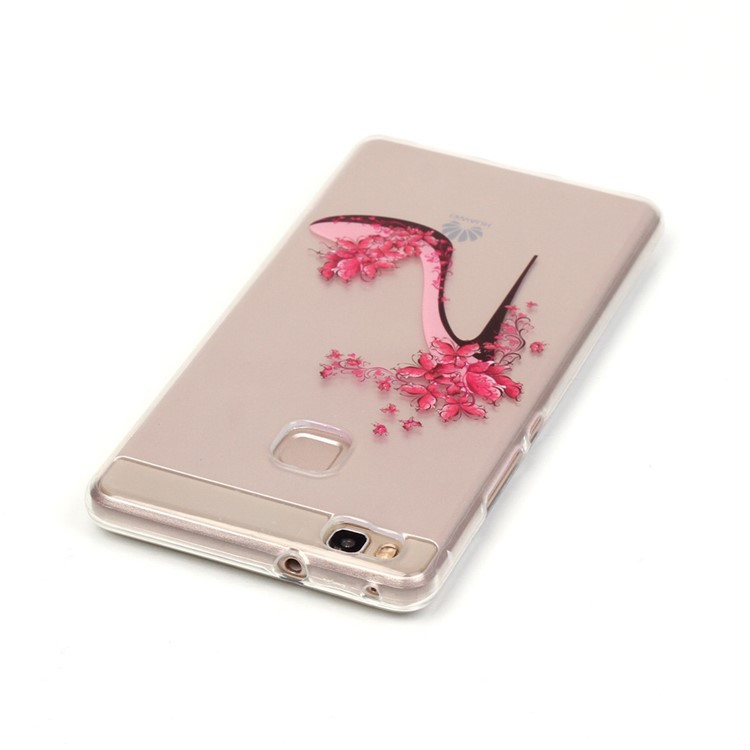 IMD Clear TPU Skin Cover for Huawei P9 Lite / G9 Lite - High-heeled Shoes-4