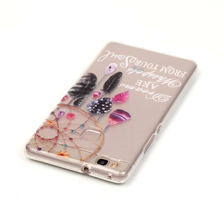 IMD Clear Soft TPU Cover Case for Huawei P9 Lite / G9 Lite - Dream Catcher-4