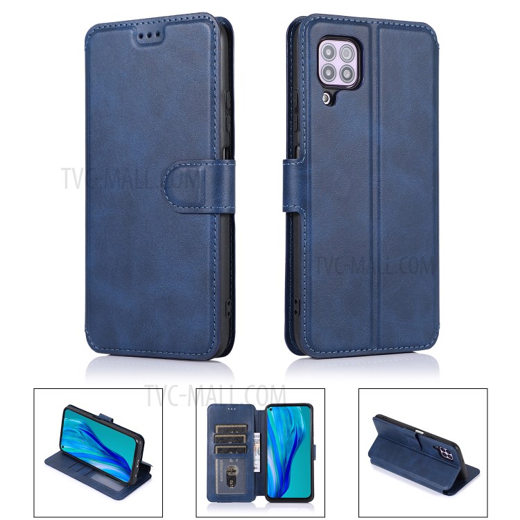 Extreme Series Folio PU Leather Case for Huawei P40 lite 4G/nova 6 SE/Nova 7i - Blue-1