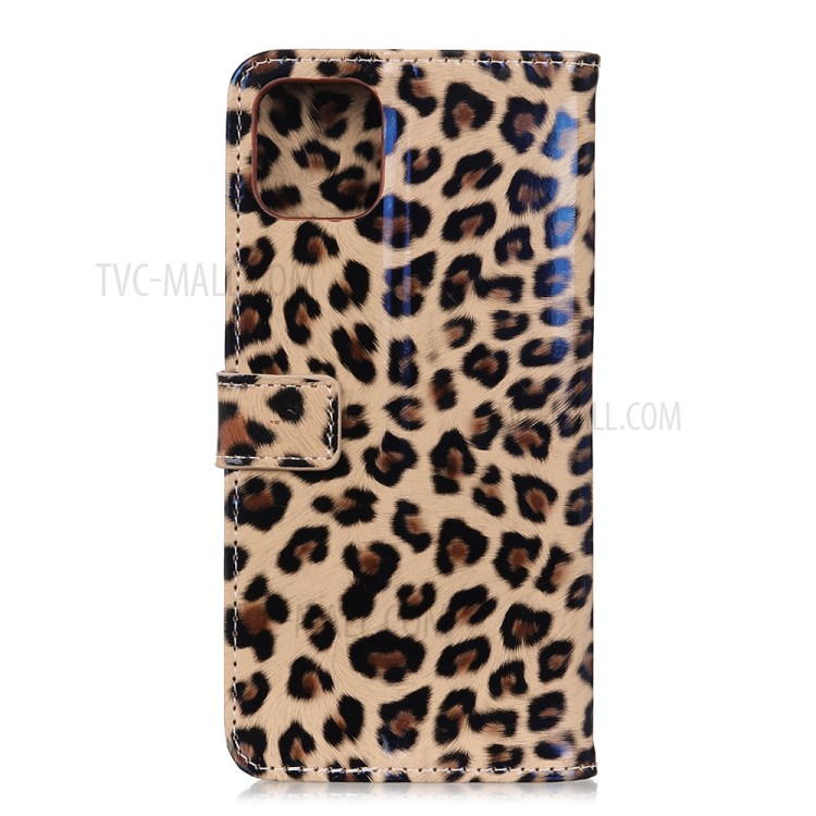 Leopard Texture Leather Phone Shell with Wallet Stand for Huawei Y5p / Honor 9S-3