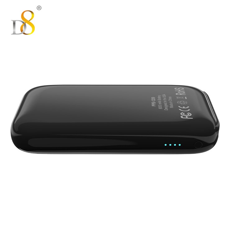 D8 8000mAh Dual USB Ports External Power Bank for iPhone Samsung-5
