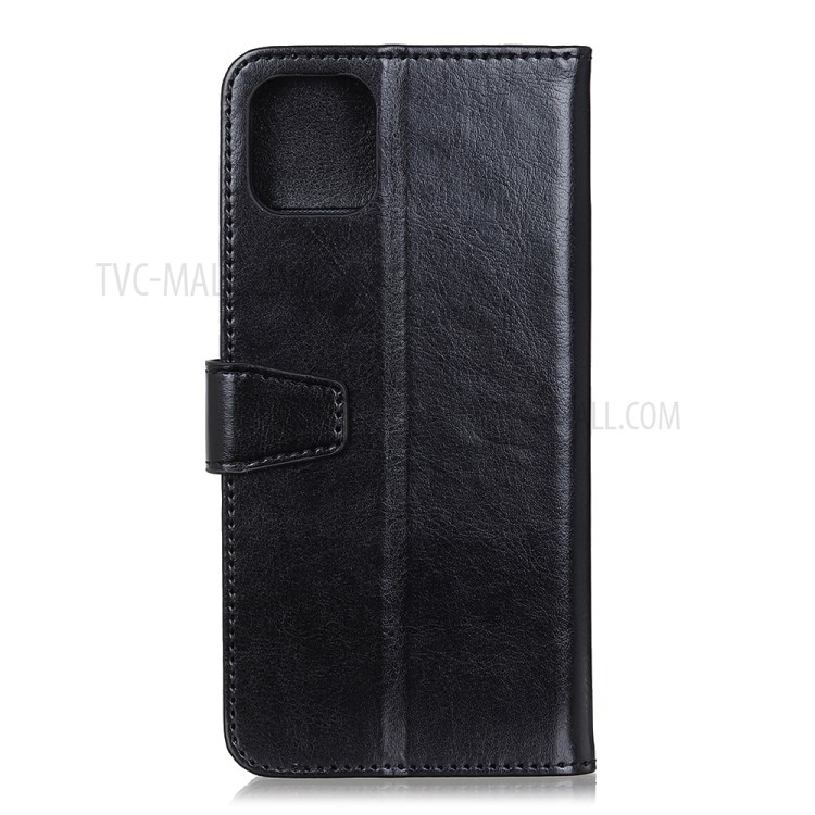 Crazy Horse Wallet Stand PU Leather Protection Shell for Huawei Y5p/Honor 9S - Black-3