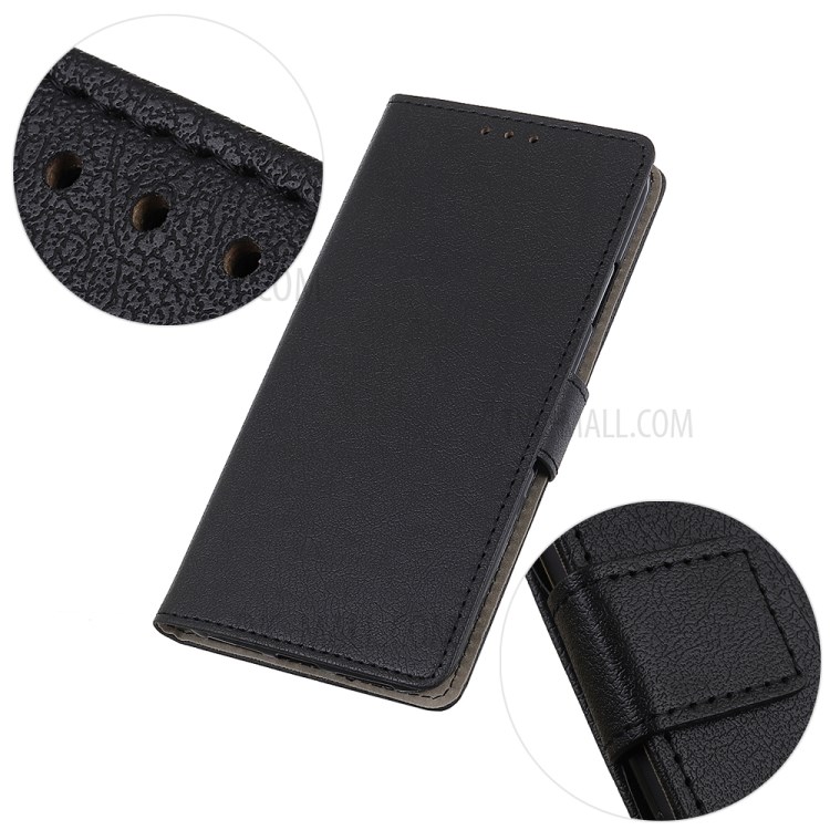 PU Leather Protective Cover with Wallet Phone Casing for Huawei Y8p/Enjoy 10s - Black-8