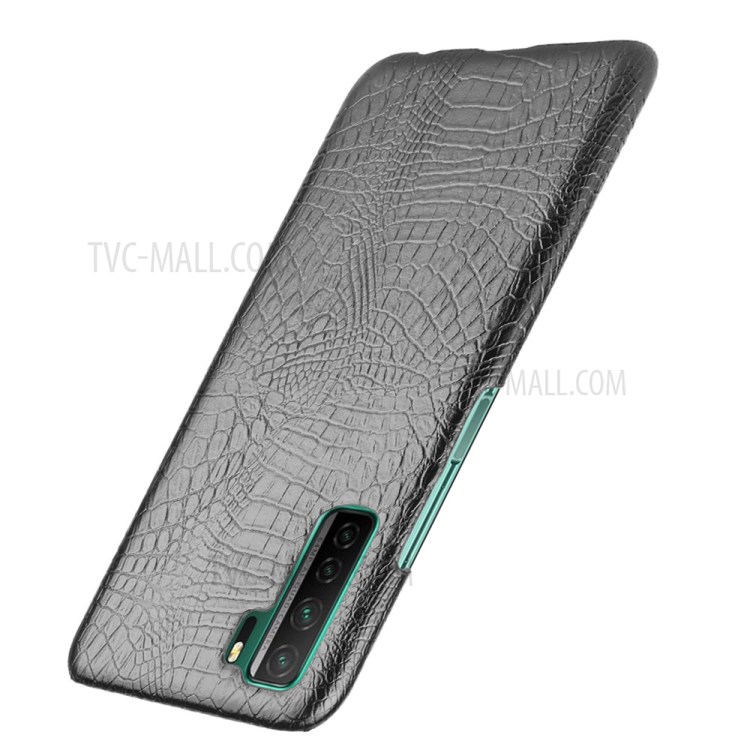 Crocodile Skin PU Leather Coated Hard PC Cool Case for Huawei nova 7 SE/P40 Lite 5G - Black-3