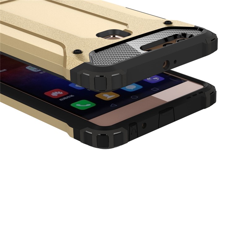 Armor PC TPU Hybrid Shell for Huawei P9 Plus - Champagne Gold-7