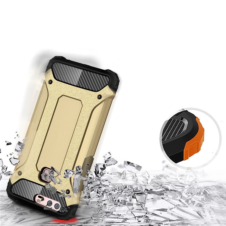 Armor PC TPU Hybrid Shell for Huawei P9 Plus - Champagne Gold-9