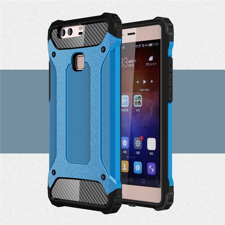 Armor PC TPU Phone Shell for Huawei P9 Plus - Baby Blue-1