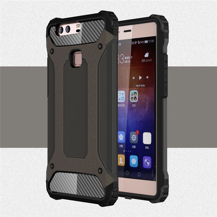 Armor PC TPU Phone Shell for Huawei P9 Plus - Bronze-1