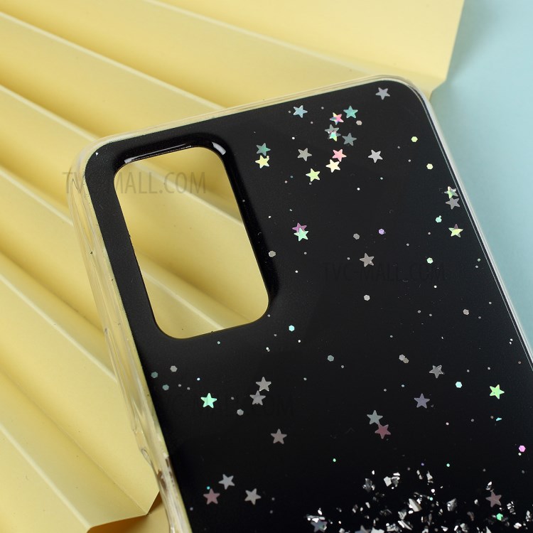 Glitter Sequins Inlaid Style TPU Stylish Case for Huawei Honor 30S - Black-4