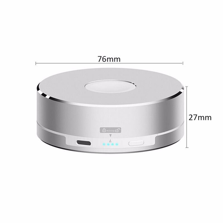 3 in 1 Aluminium Alloy Charging Dock + Power Bank + Storage Case for Apple Watch - Silver Color-12