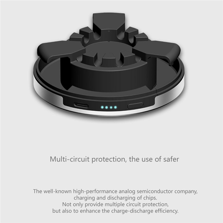 3 in 1 Aluminium Alloy Charging Dock + Power Bank + Storage Case for Apple Watch - Silver Color-3