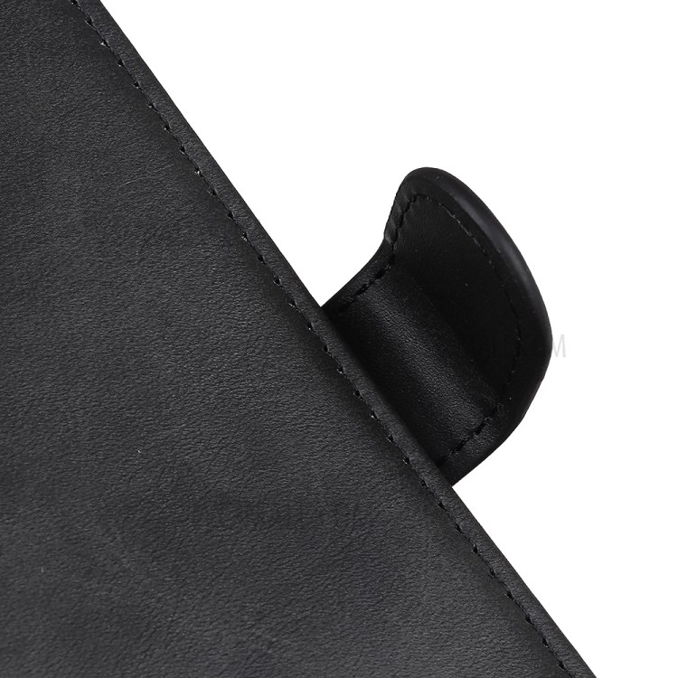 Matte Skin Leather Wallet Phone Cover for Huawei Y8p/Enjoy 10s - Black-7