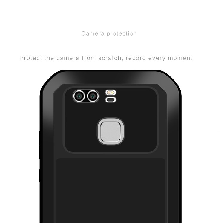 LOVE MEI for Huawei P9 Plus Powerful Shockproof Dropproof Dustproof Protection Case - Black-9
