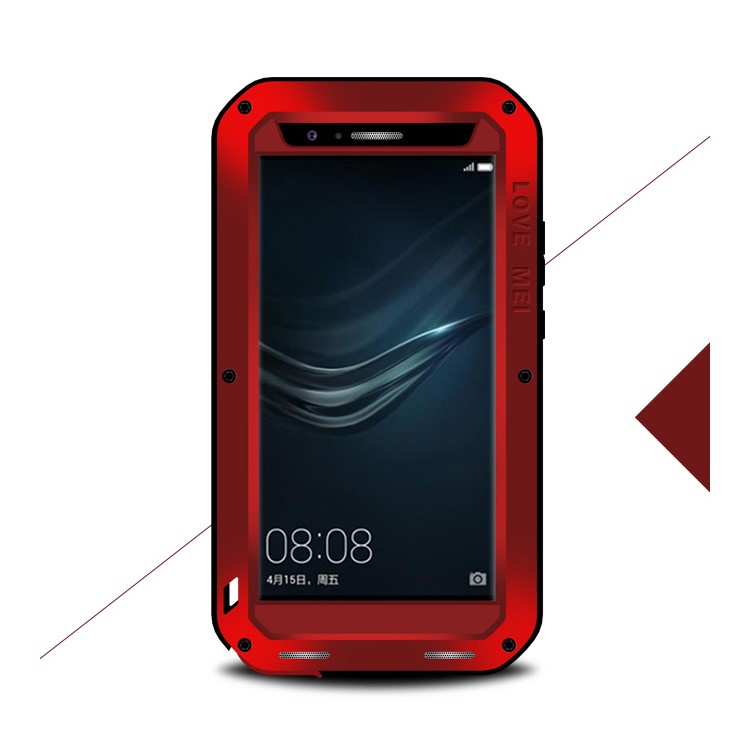 LOVE MEI Powerful Cover for Huawei P9 Plus Shockproof Dropproof Dustproof Case - Red-1