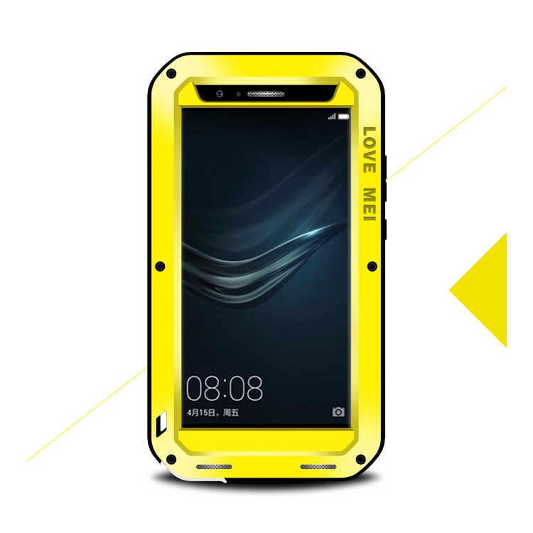LOVE MEI for Huawei P9 Plus Powerful Shockproof Dropproof Dustproof Case Shell - Yellow-1