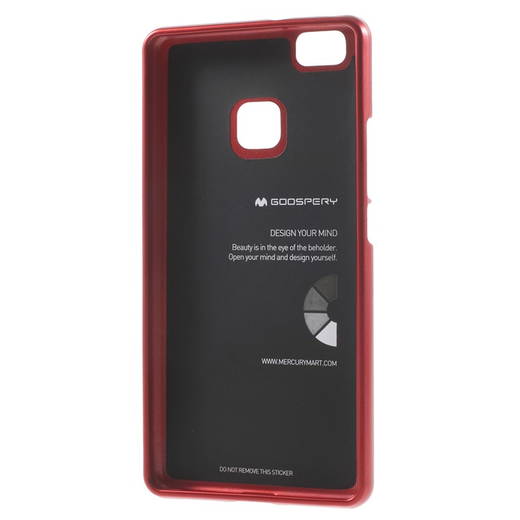 MERCURY GOOSPERY i JELLY Metallic TPU Cover Case for Huawei P9 Lite - Red-3