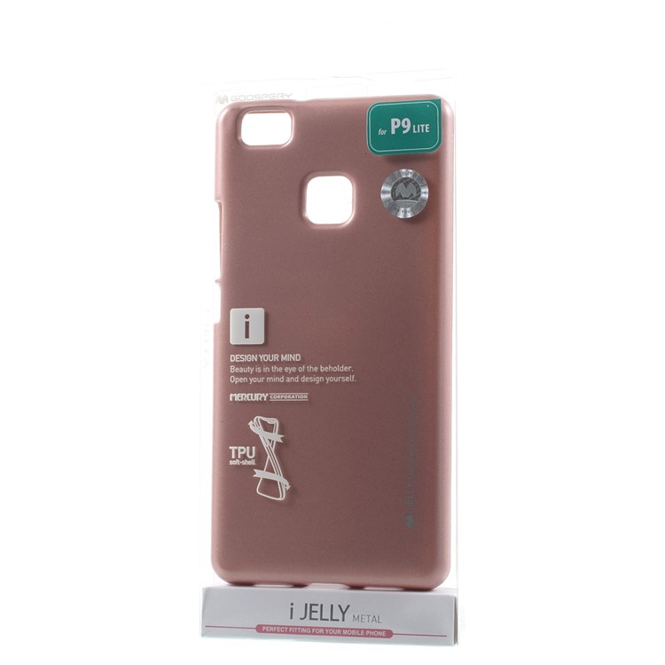 MERCURY GOOSPERY i JELLY Metallic TPU Back Case for Huawei P9 Lite - Rose Gold-7