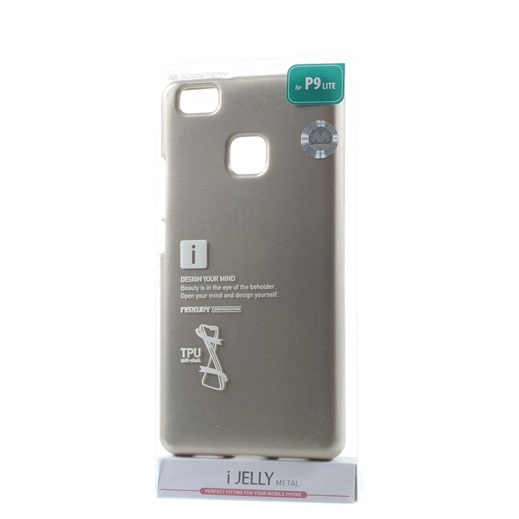 MERCURY GOOSPERY i JELLY Metallic TPU Cover Case for Huawei P9 Lite - Champagne Gold-6