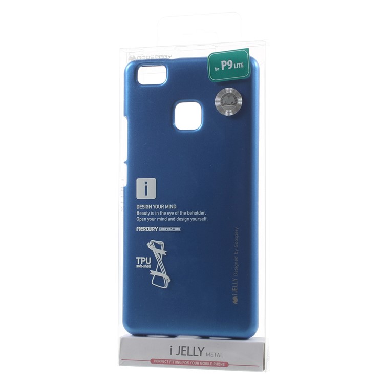 MERCURY GOOSPERY i JELLY Metallic TPU Shell Case Cover for Huawei P9 Lite - Blue-7