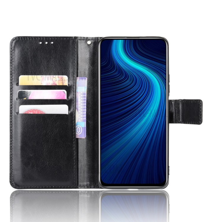 Crazy Horse Texture Soft Leather Case with Strap for Honor X10 5G - Black-5