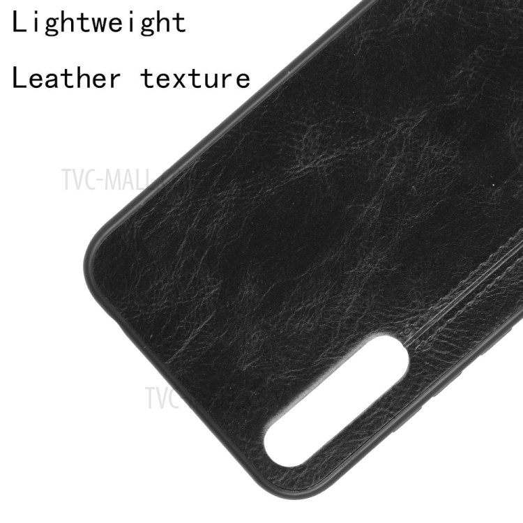 PU Leather Coated PC + TPU Mobile Phone Shell for Huawei Y8p/Enjoy 10s - Black-2