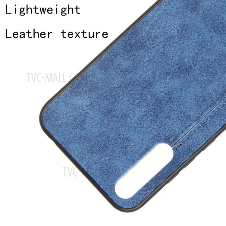 PU Leather Coated PC + TPU Mobile Phone Shell for Huawei Y8p/Enjoy 10s - Blue-4