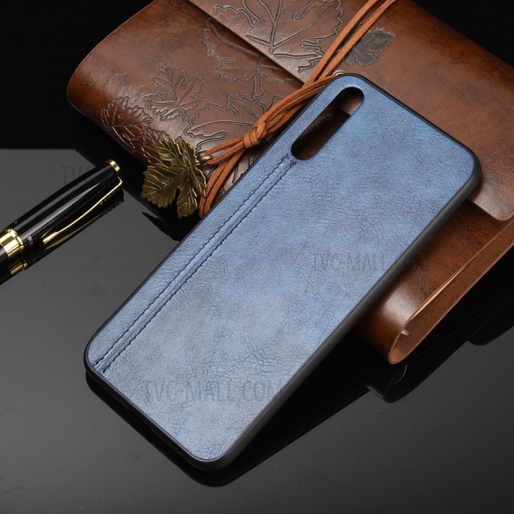PU Leather Coated PC + TPU Mobile Phone Shell for Huawei Y8p/Enjoy 10s - Blue-8