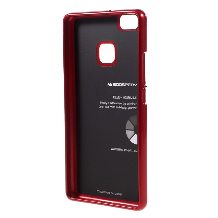 MERCURY GOOSPERY Glitter Powder TPU Gel Cover for Huawei P9 Lite / G9 Lite - Red-2