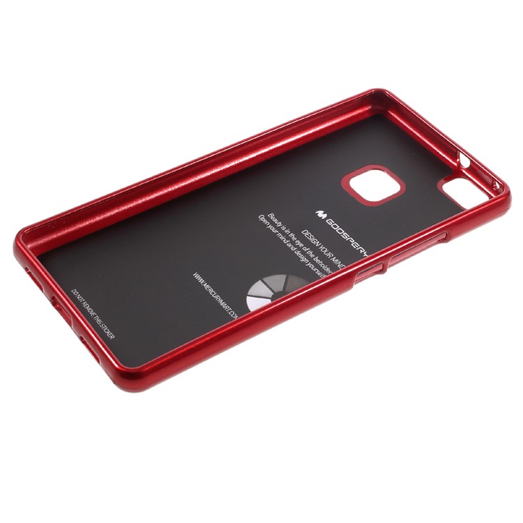MERCURY GOOSPERY Glitter Powder TPU Gel Cover for Huawei P9 Lite / G9 Lite - Red-5