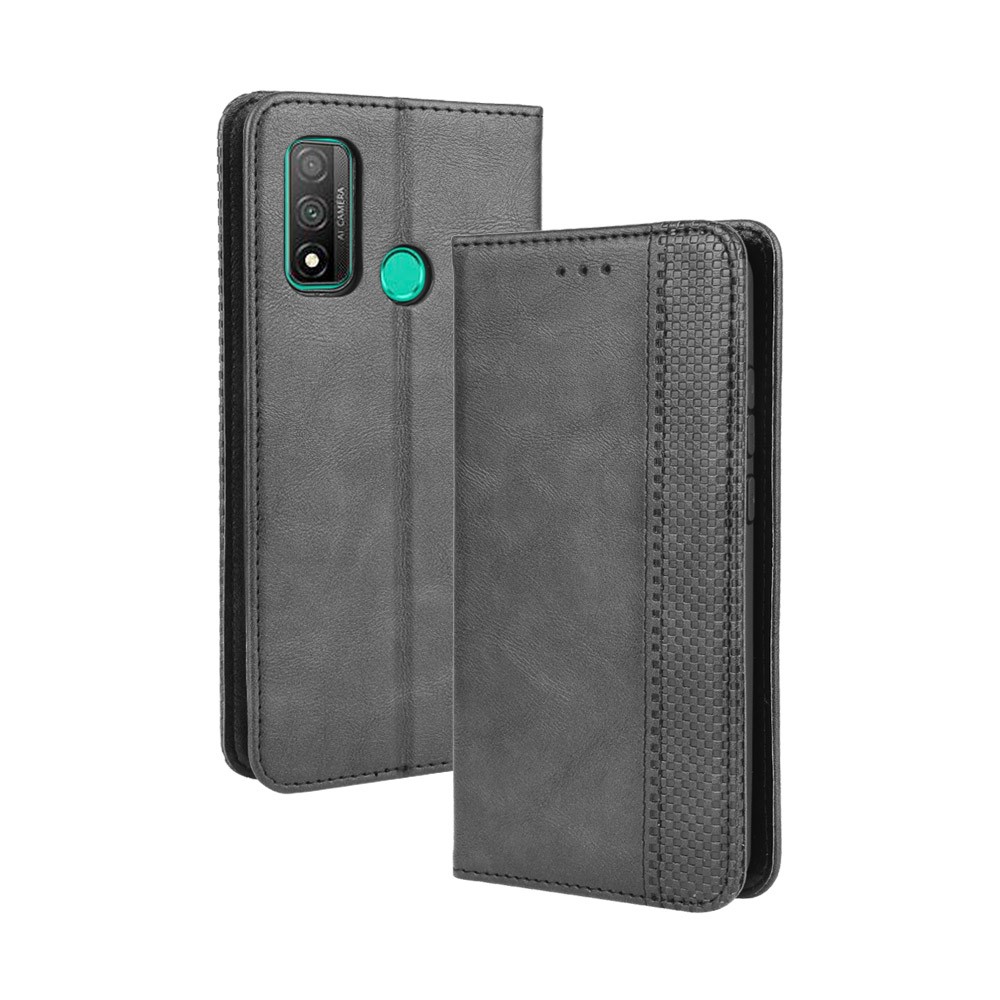 Auto-absorbed Retro PU Leather Case for Huawei P smart 2020/Nova Lite 3+ - Black-2