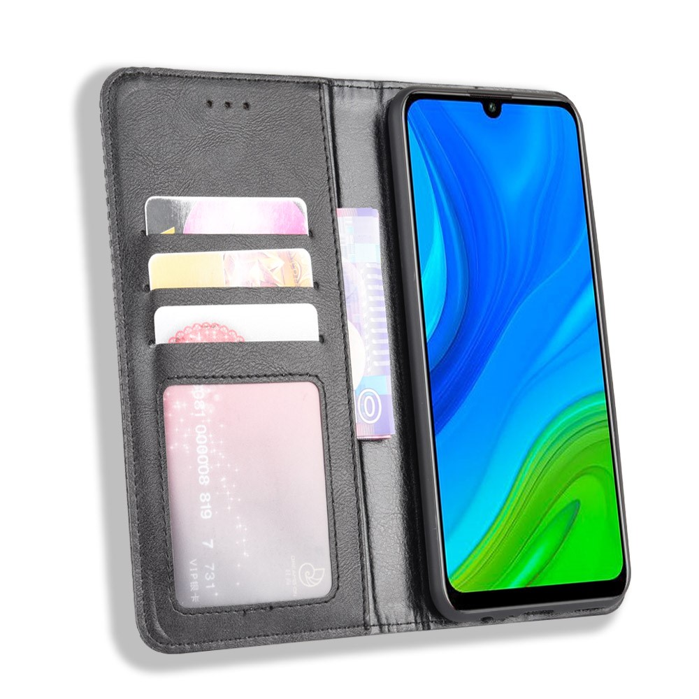 Auto-absorbed Retro PU Leather Case for Huawei P smart 2020/Nova Lite 3+ - Black-5