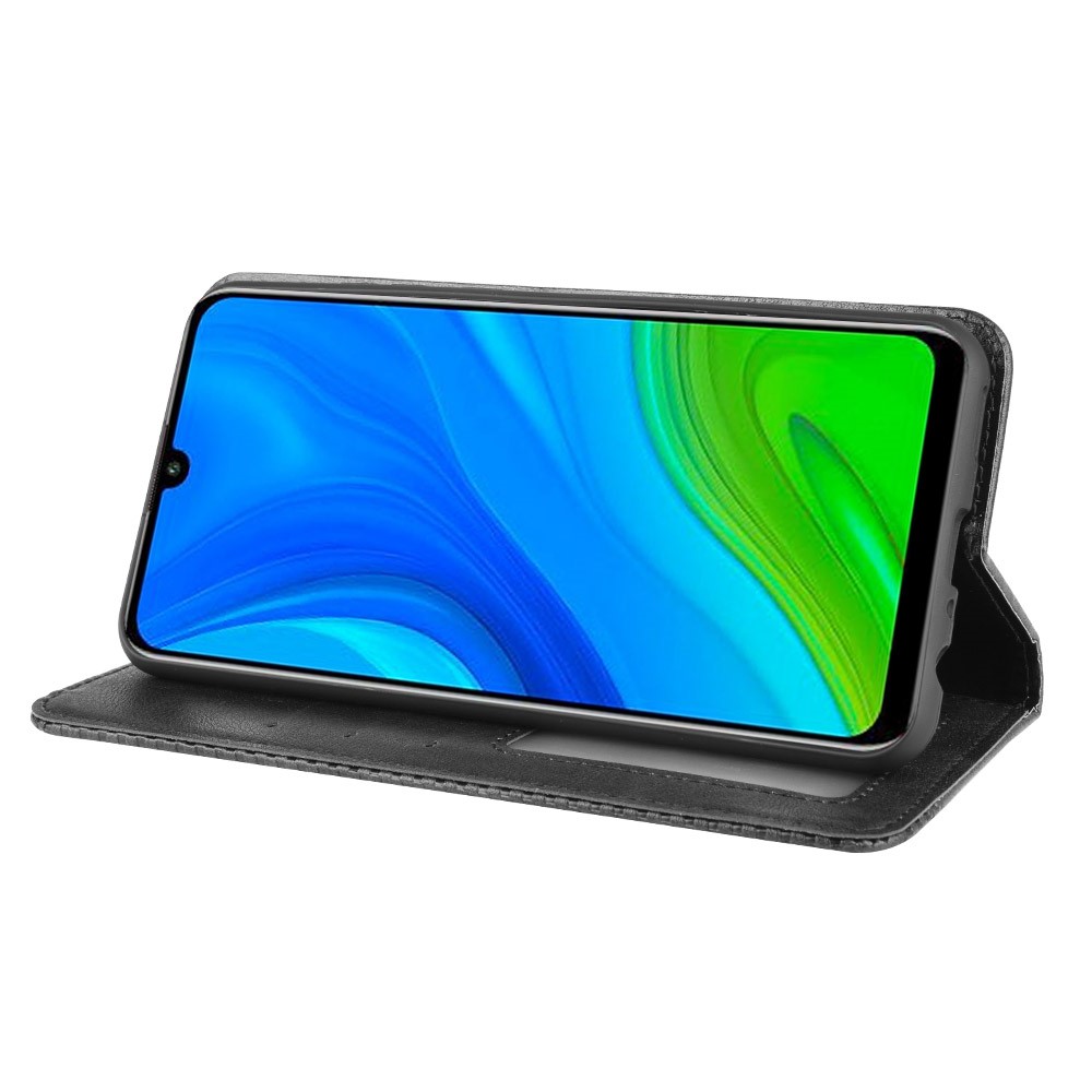Auto-absorbed Retro PU Leather Case for Huawei P smart 2020/Nova Lite 3+ - Black-6