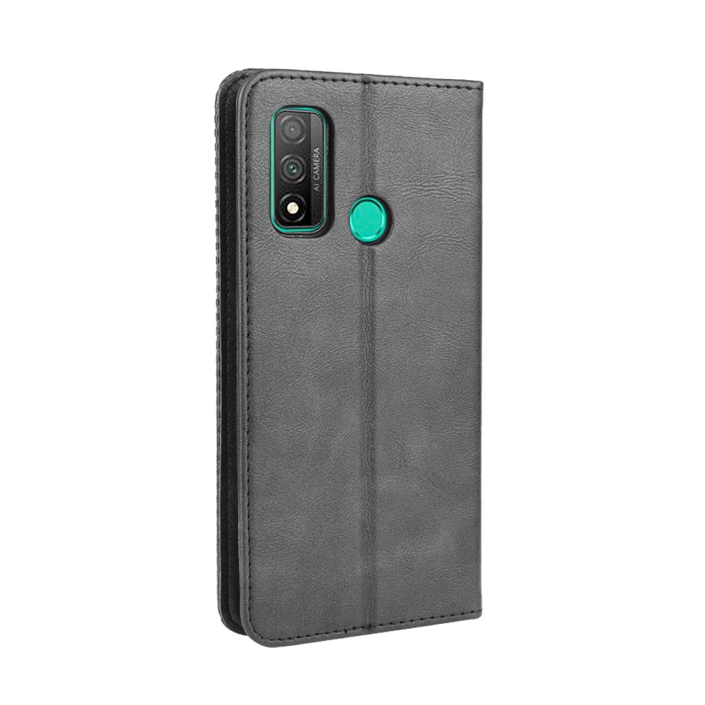 Auto-absorbed Retro PU Leather Case for Huawei P smart 2020/Nova Lite 3+ - Black-7