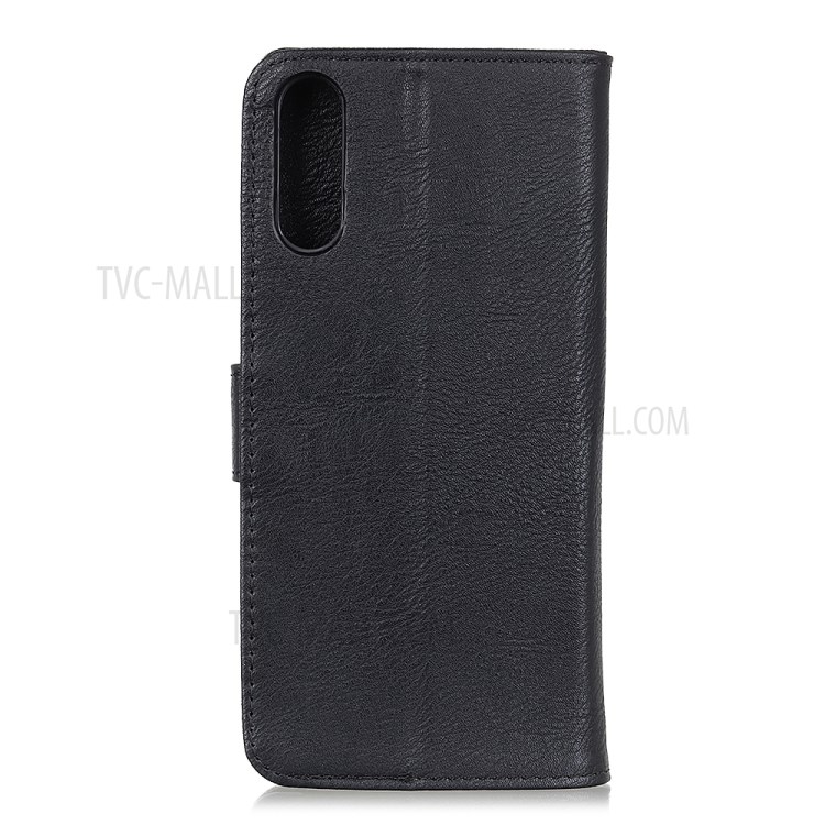 KHAZNEH Wallet Leather Case Cover for Huawei Y8p/Enjoy 10s - Black-6