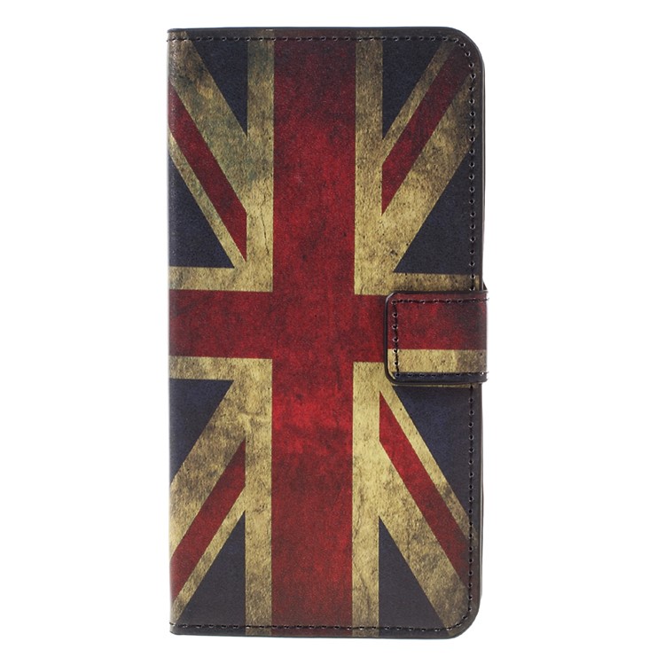 Colorful Pattern Flip Leather Wallet Shell for Huawei Honor 5A - Retro British Flag-3