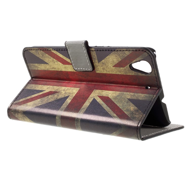 Colorful Pattern Flip Leather Wallet Shell for Huawei Honor 5A - Retro British Flag-5