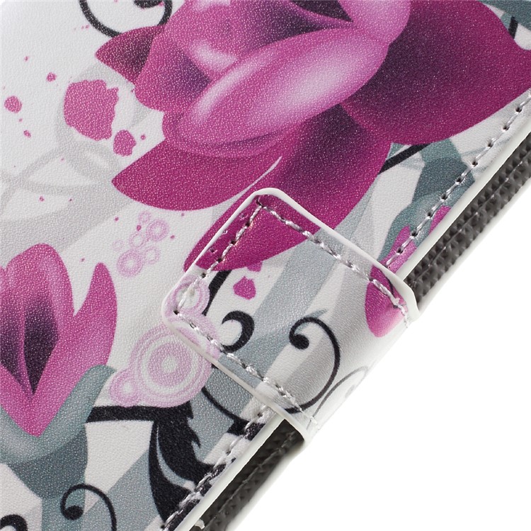 Colorful Pattern Flip Leather Wallet Stand Case for Huawei Honor 5A - Fresh Flower-10
