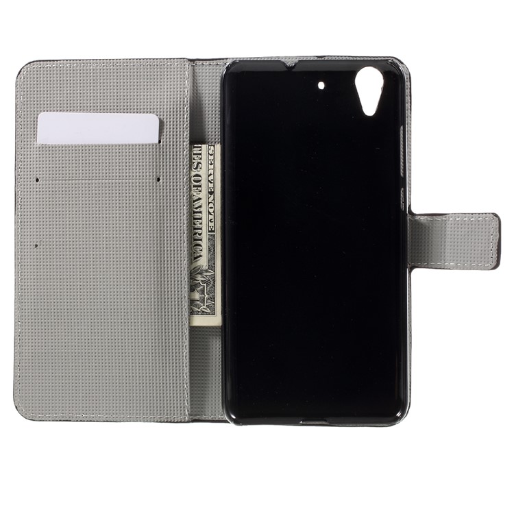 Colorful Pattern Flip Leather Wallet Stand Case for Huawei Honor 5A - Fresh Flower-6