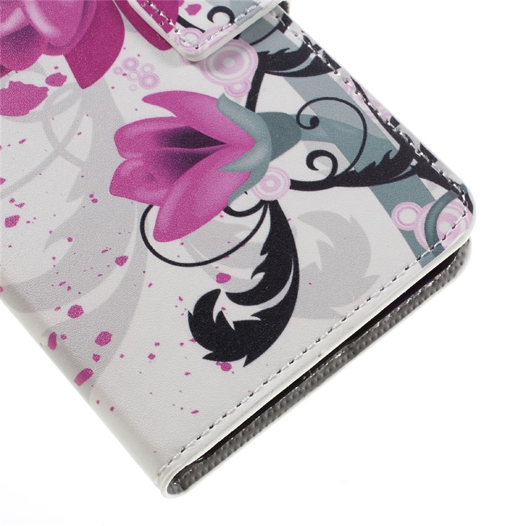 Colorful Pattern Flip Leather Wallet Stand Case for Huawei Honor 5A - Fresh Flower-8