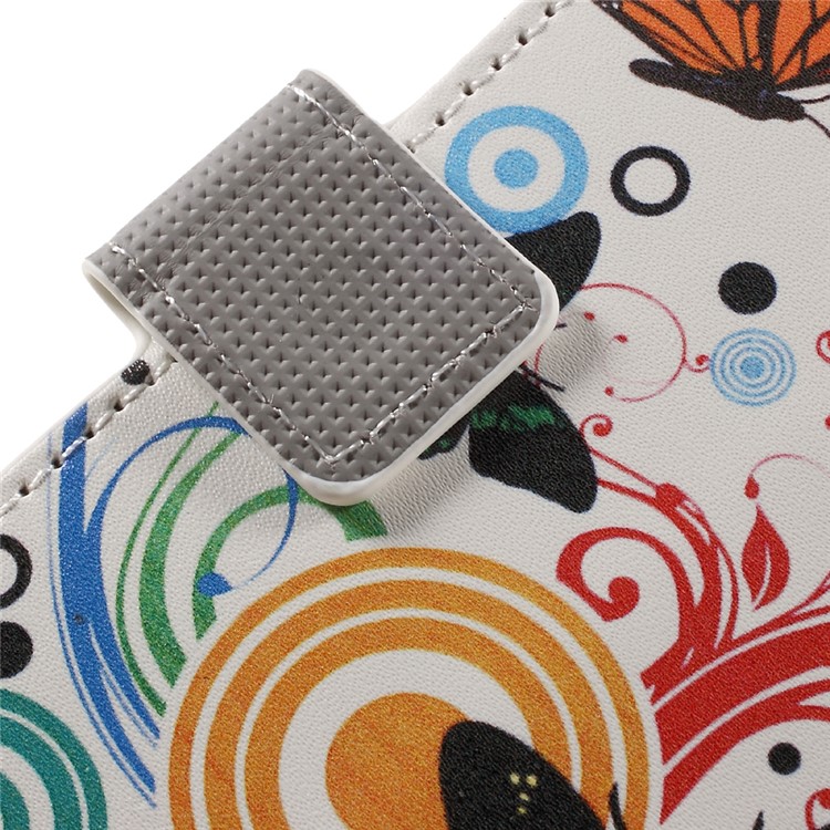 Colorful Pattern Flip Leather Wallet Protector Cover for Huawei Honor 5A - Flying Butterfly-11