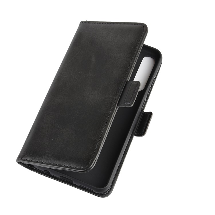 Magnet Adsorption Leather Stylish Phone Cover for Huawei Y6p - Black-7