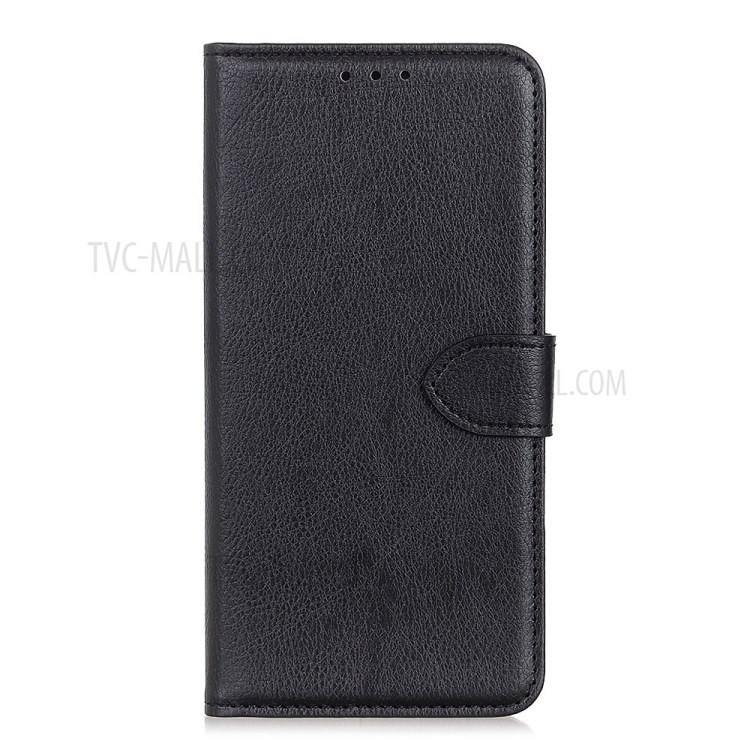 Litchi Texture Wallet Stand Leather Phone Case for Honor 9X Lite - Black-2