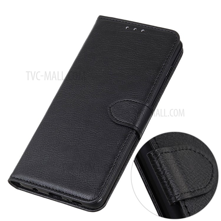 Litchi Texture Wallet Stand Leather Phone Case for Honor 9X Lite - Black-3