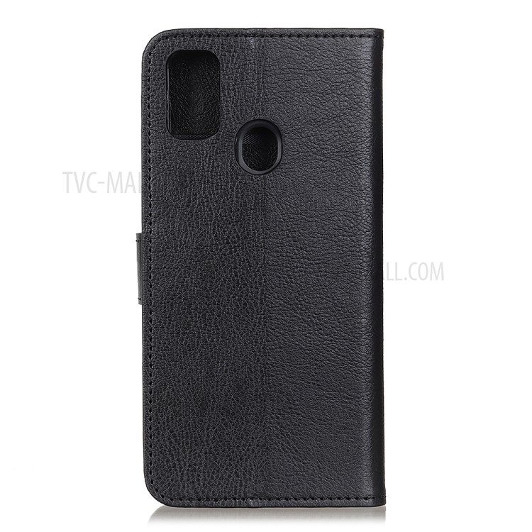 Litchi Texture Wallet Stand Leather Phone Case for Honor 9X Lite - Black-7