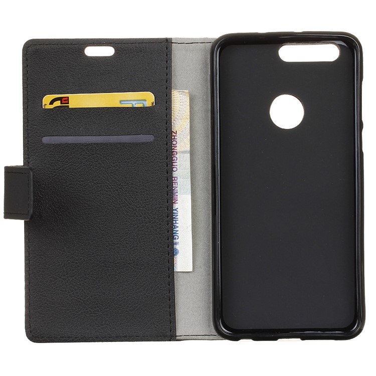 Wallet Leather Stand Case for Huawei Honor 8 - Black-3
